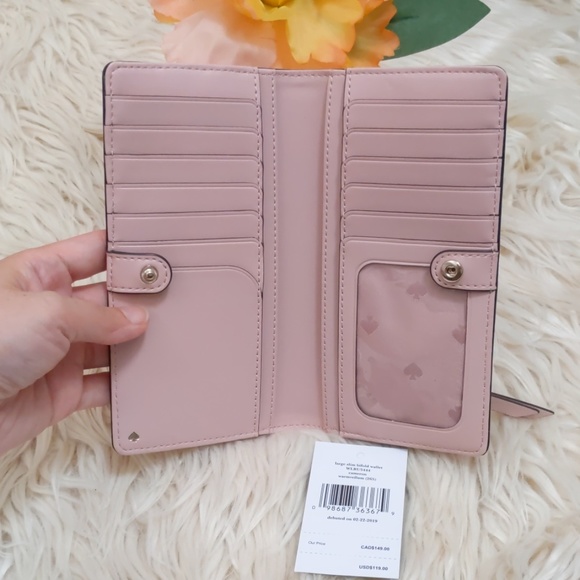 New Kate Spade Cameron Large Slim Bifold Wallet - Picture 4 of 8